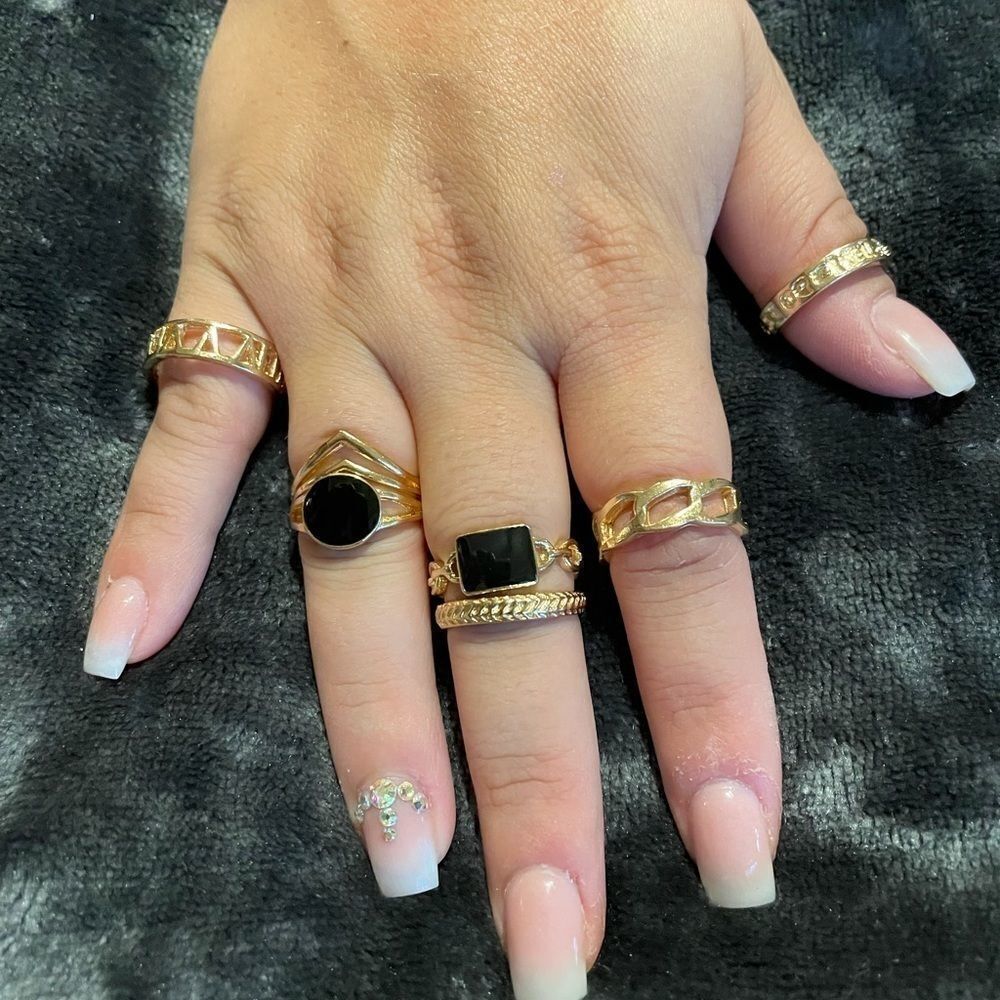 ‎6 PIECE BOHO FASHION RING SET
